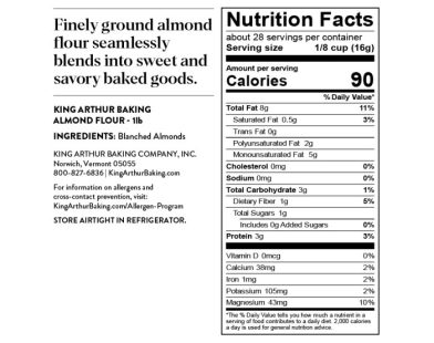 Almond flour nutrition facts